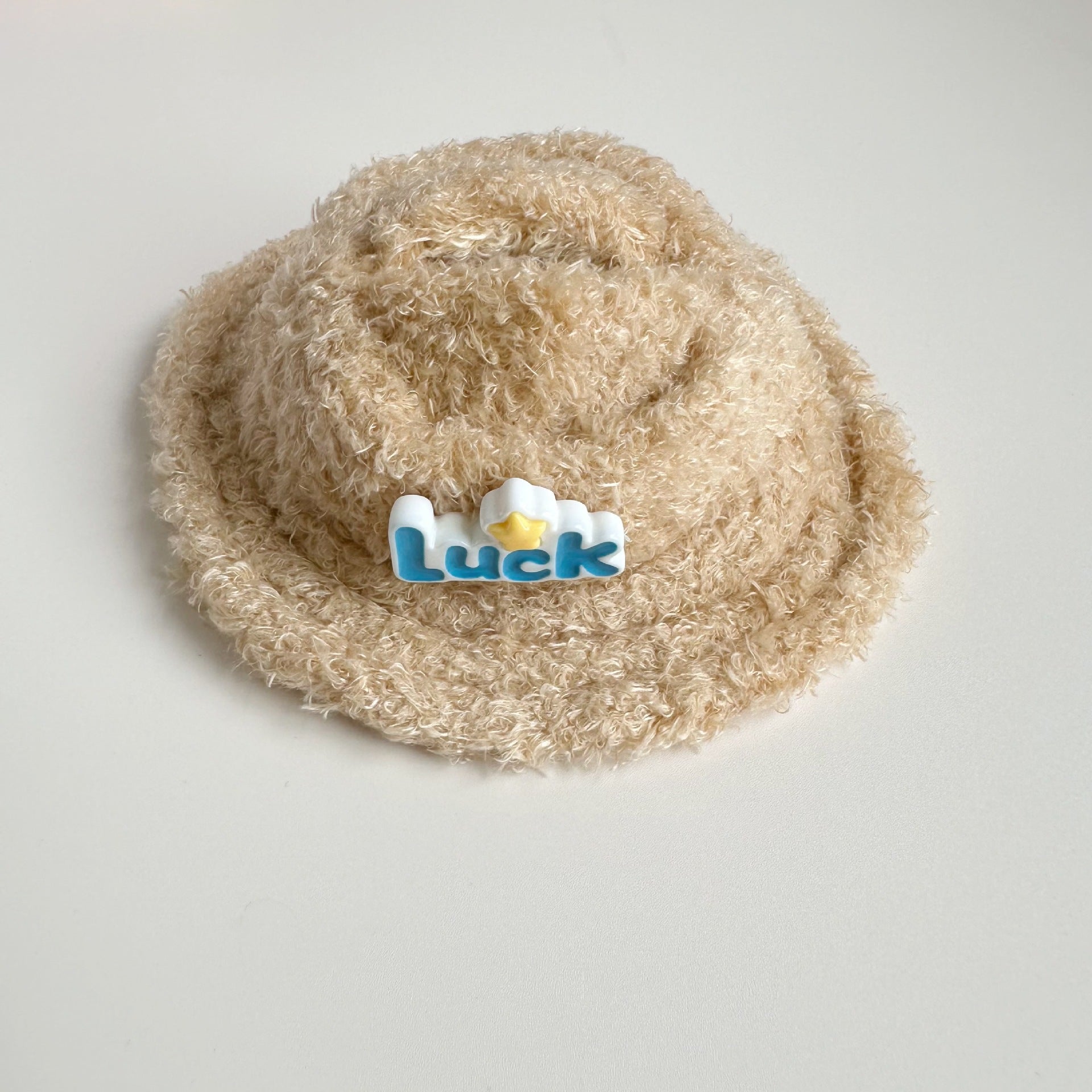 Labubu 17cm Doll Luck Logo Brushed Hat