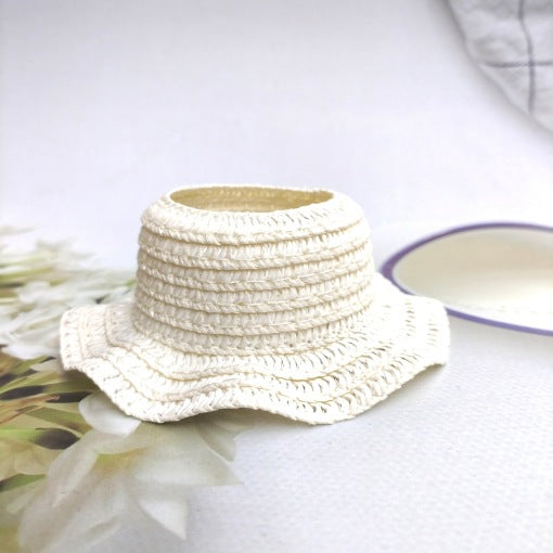 Labubu 17cm Doll Wavy Straw Hat