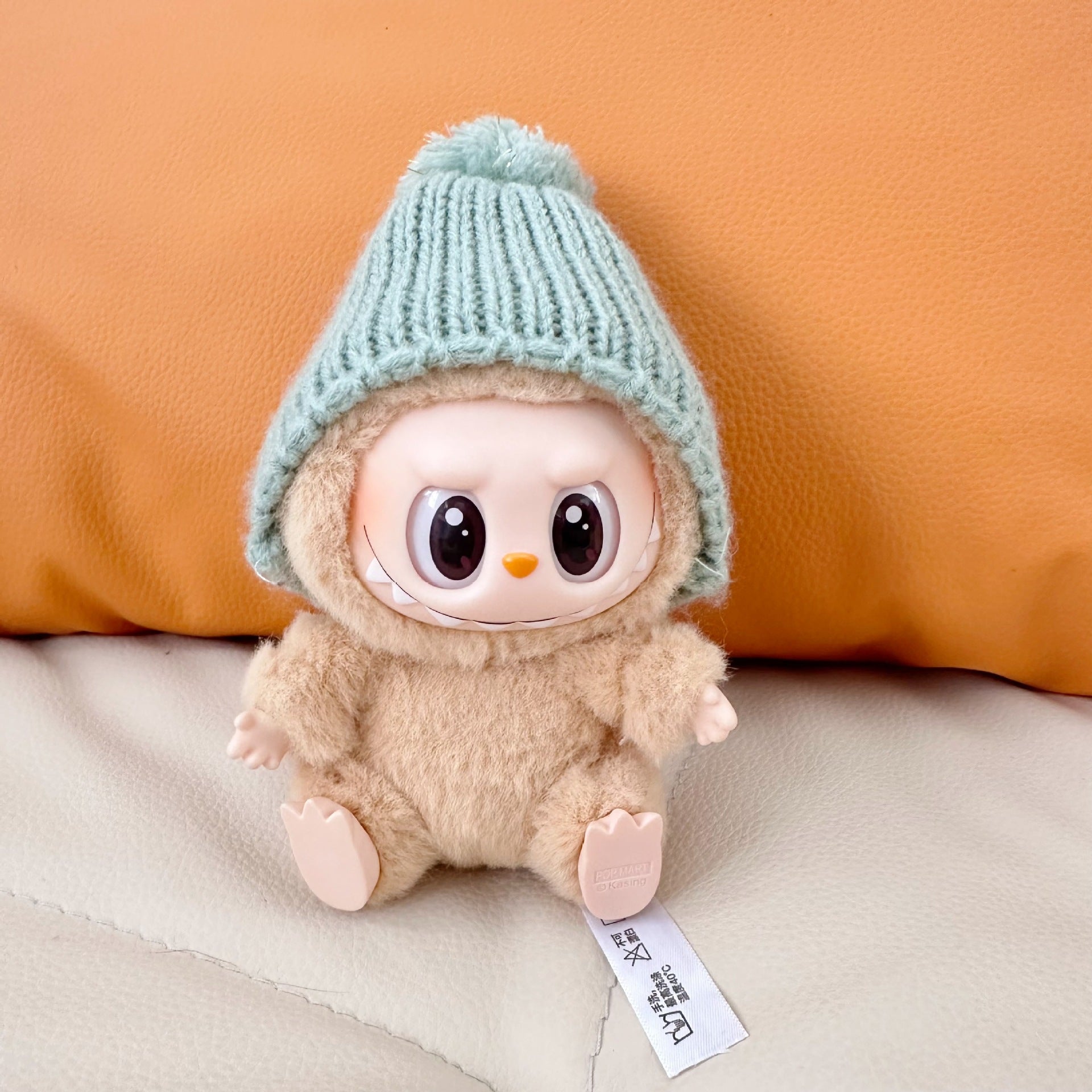 Labubu 17cm Doll Green Woven Hat