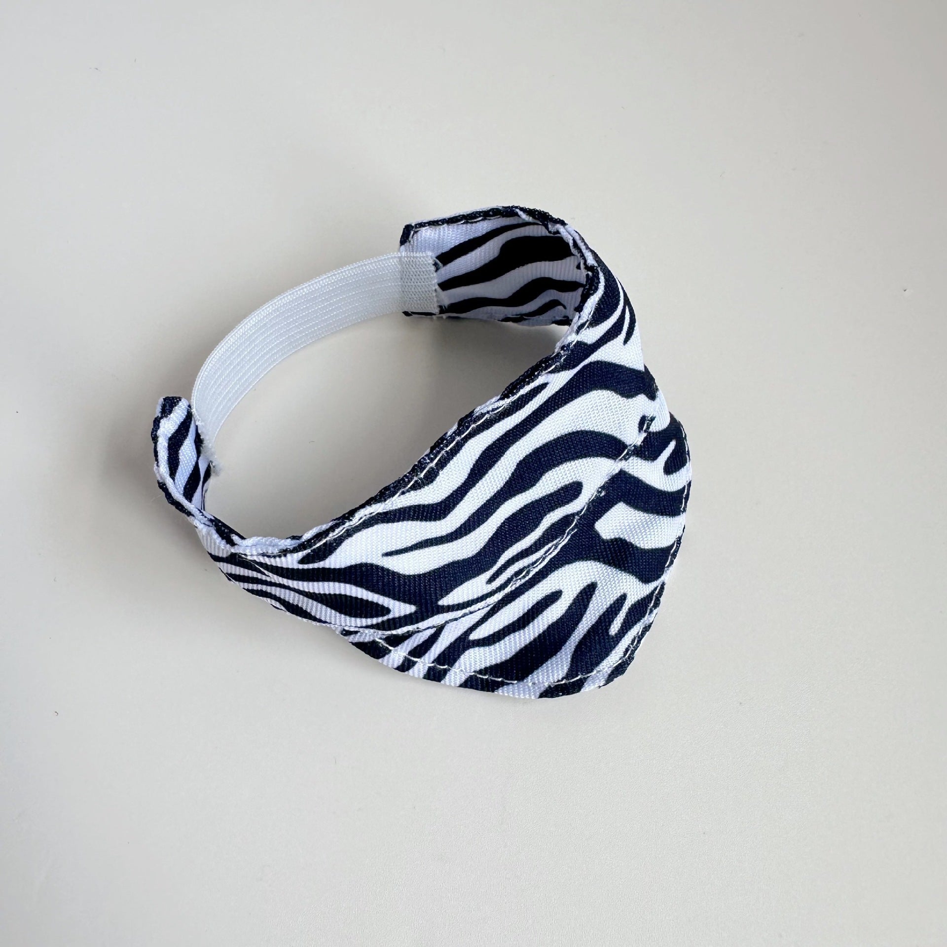 Labubu 17cm Doll Zebra Print Clip on Visor